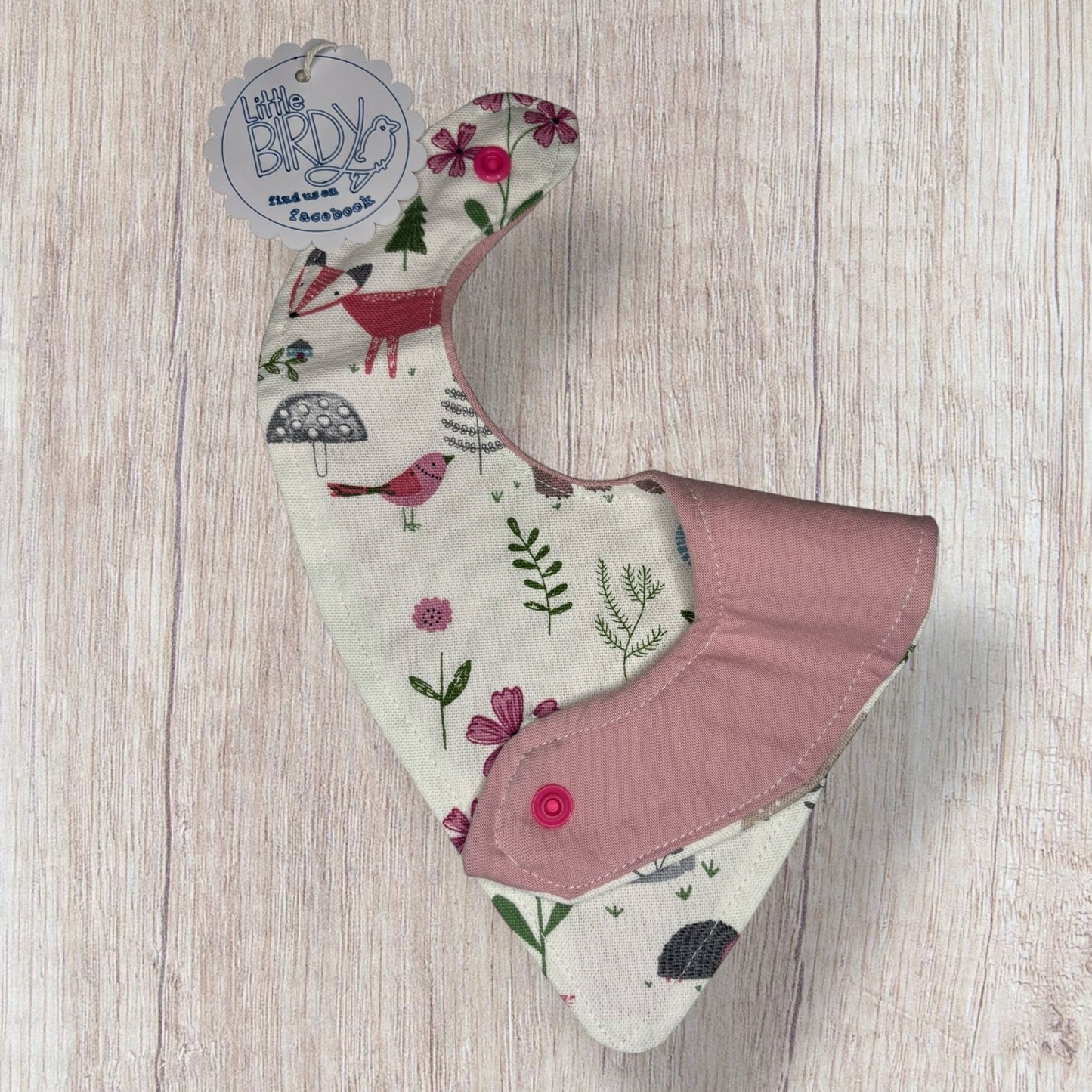 Little birdy forest friends dribble bib
