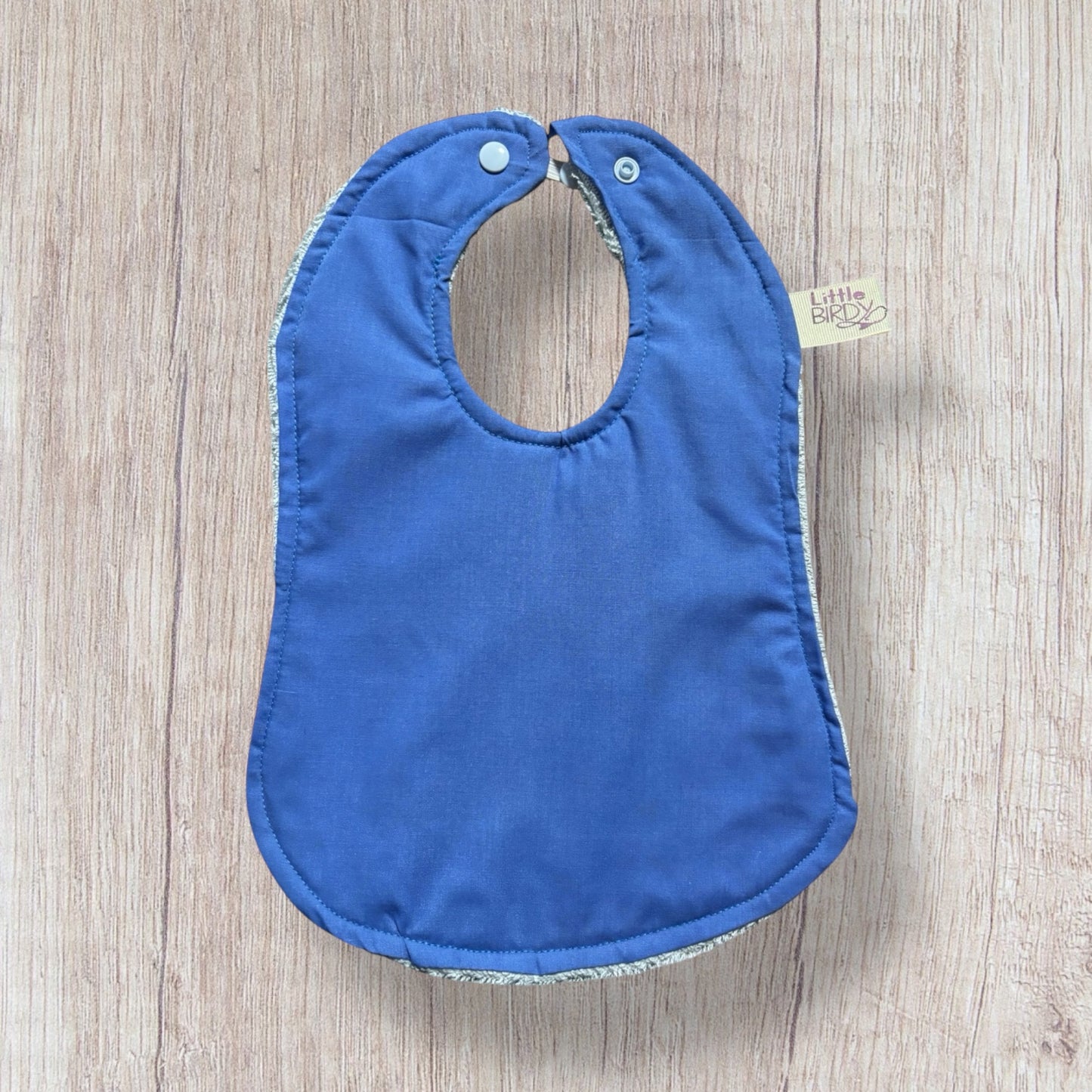 Blue baby bib