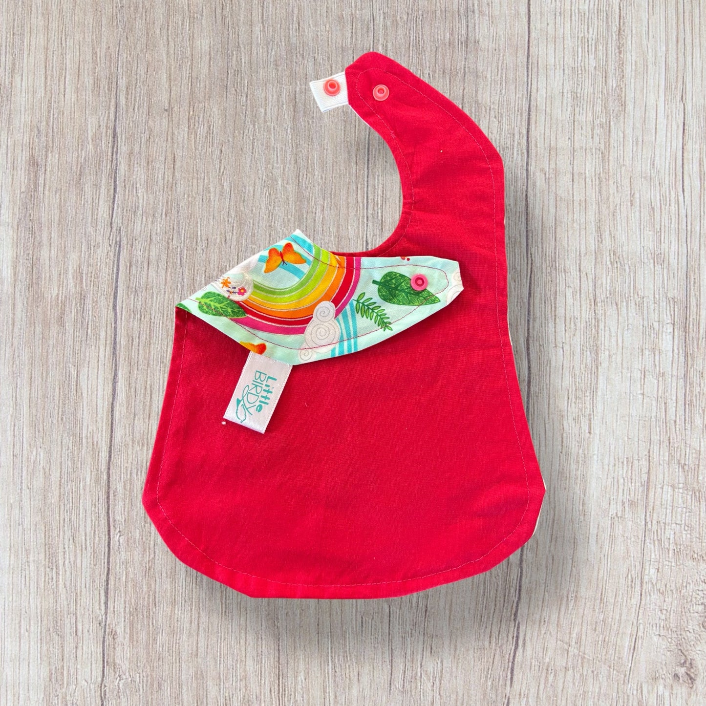 Little Birdy Rainbow Unicorn bib set