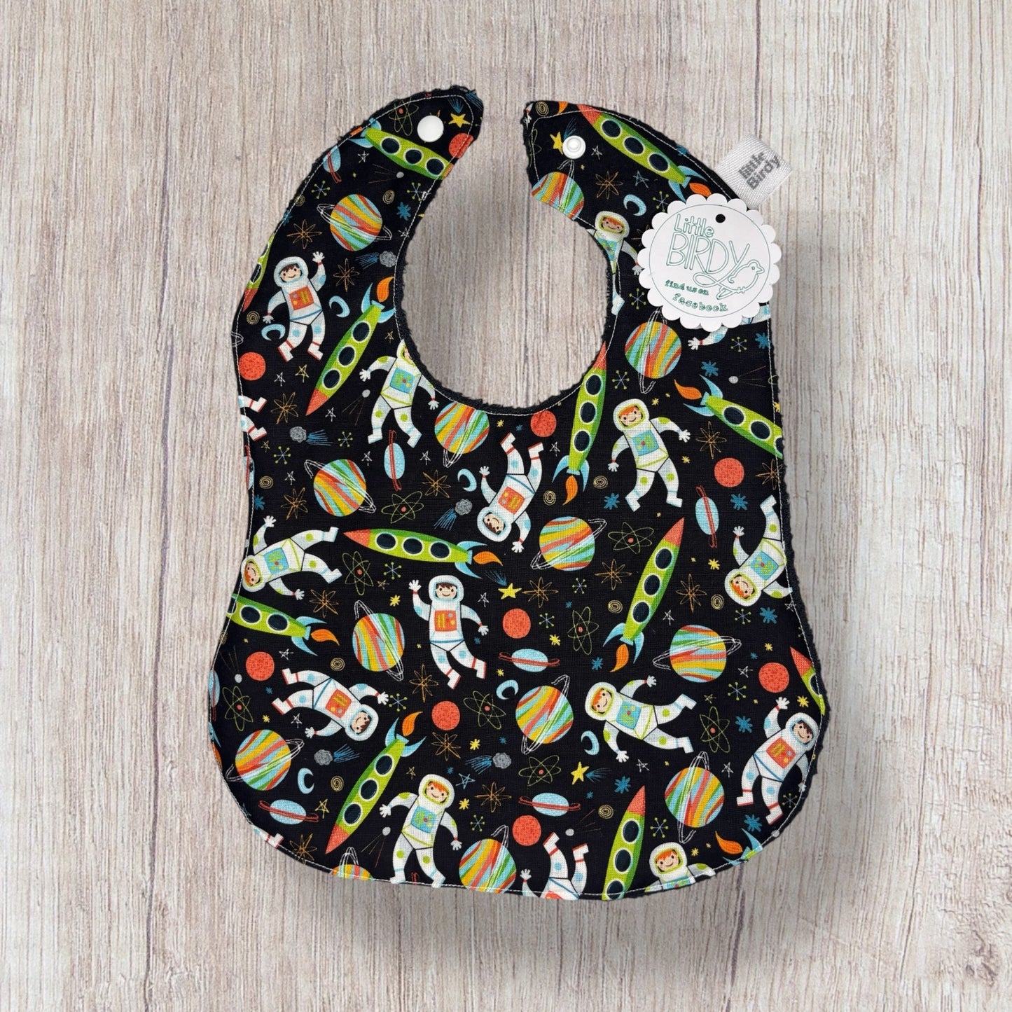 Little birdy space men bib