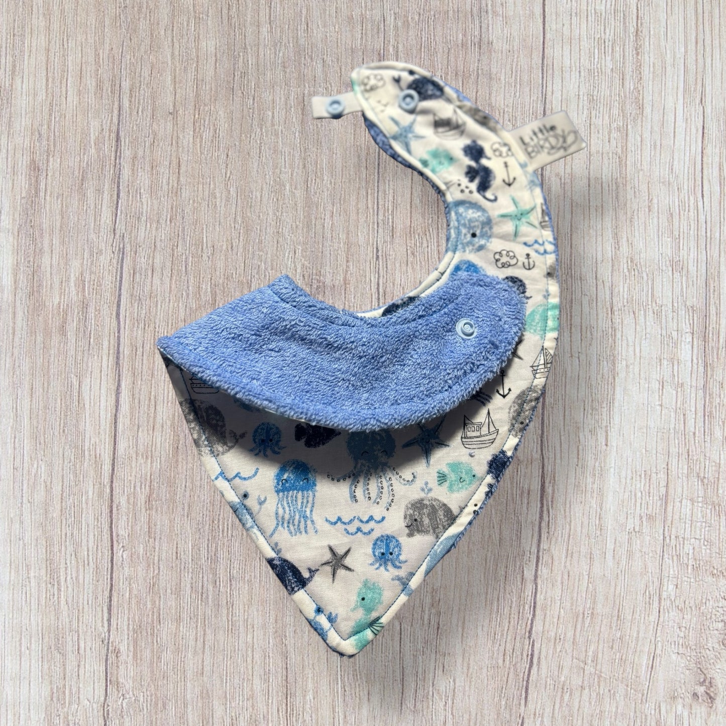Little Birdy Under the Sea Dribble Bib