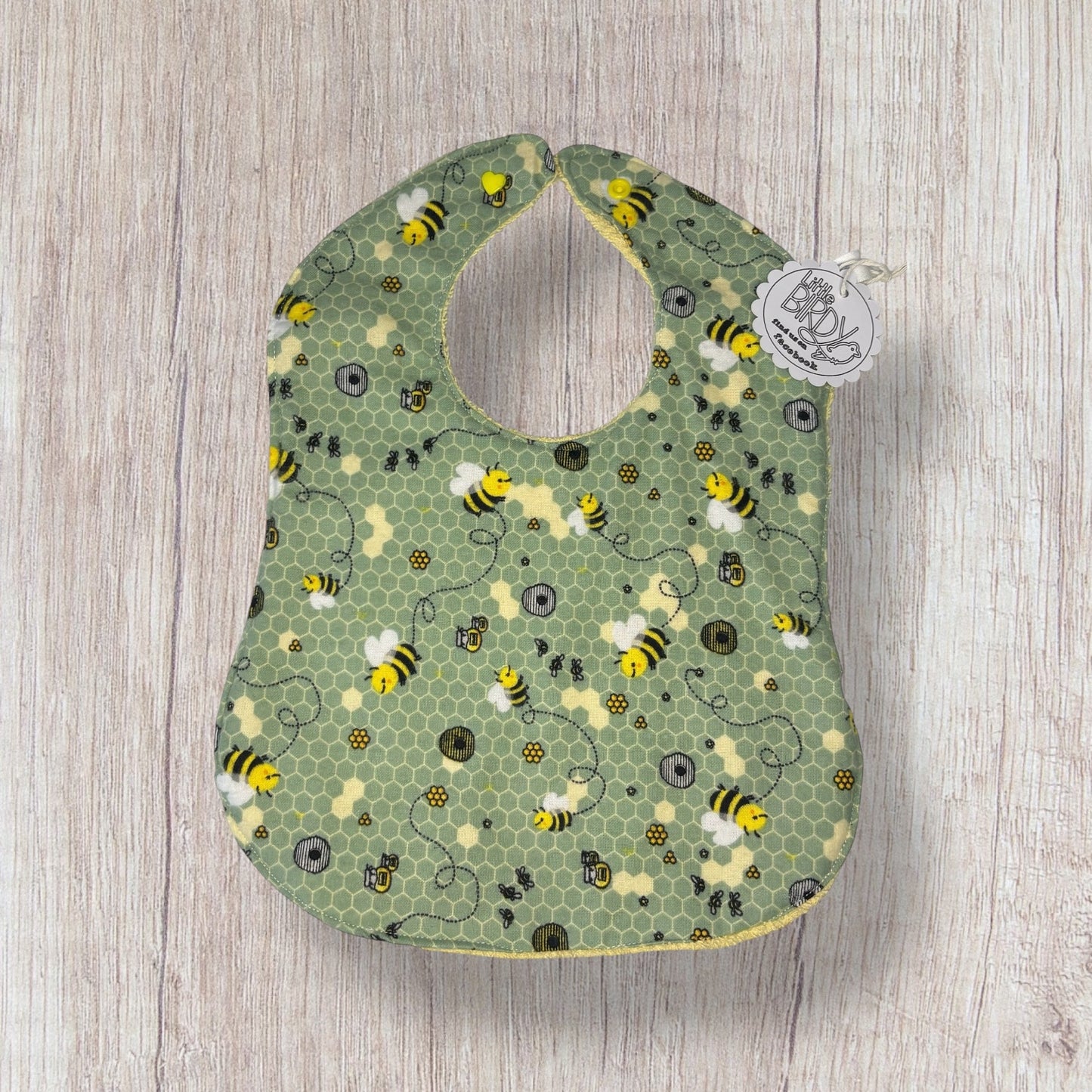 Little birdy Honey Bee bib