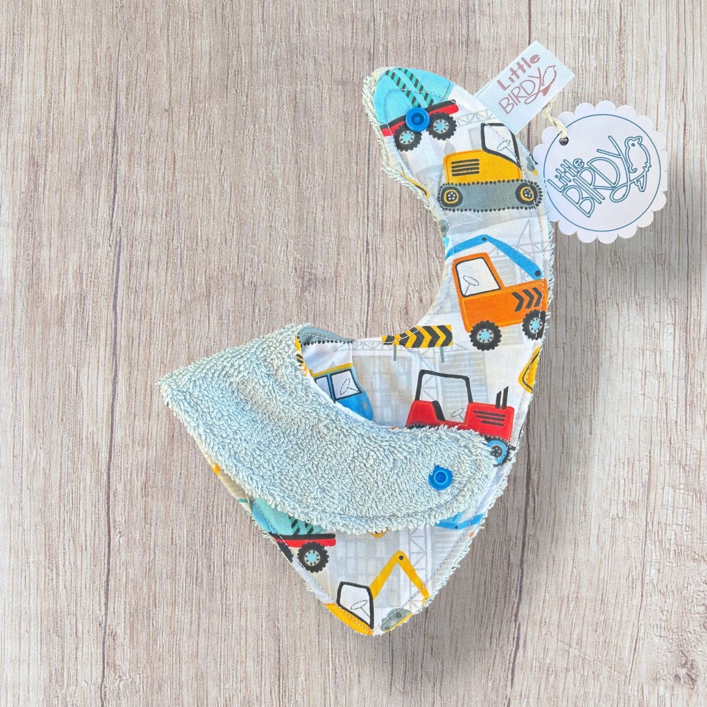 Road works baby bib