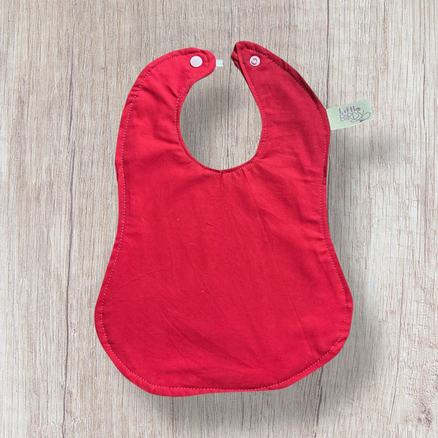 Summer red baby bib