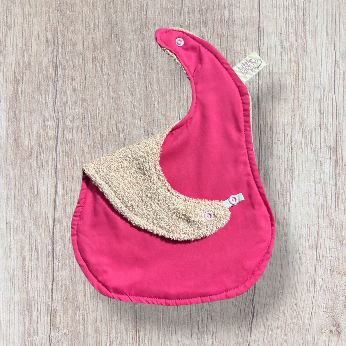 Pink baby bib