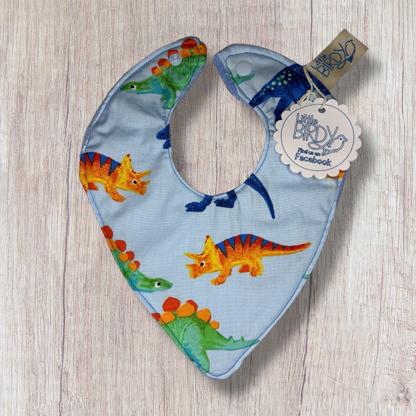 Little birdy Dino dribble bib