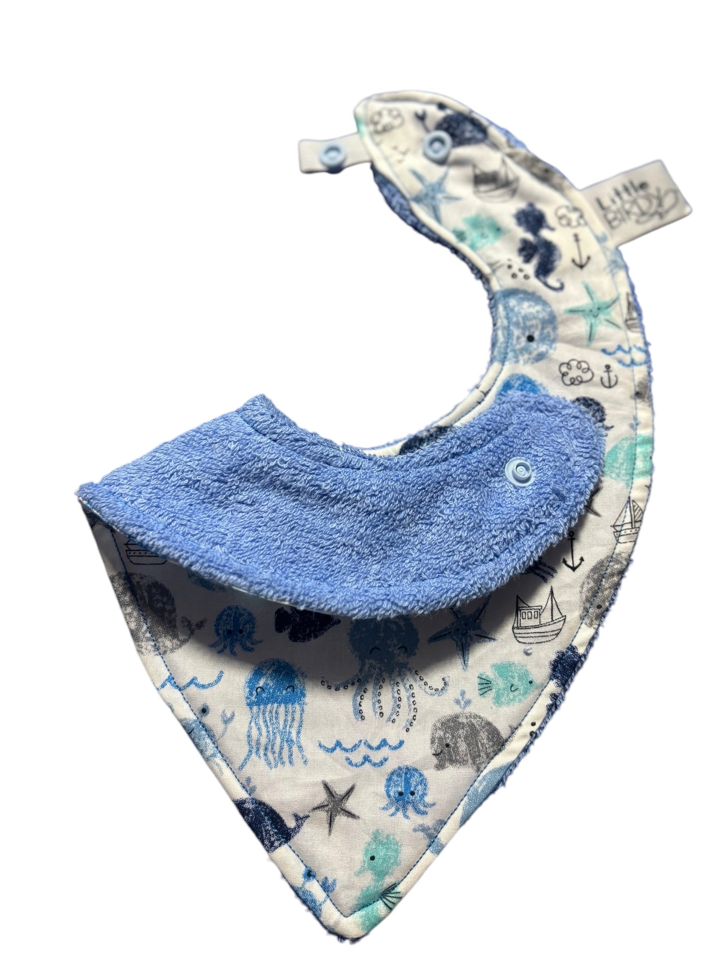 Little Birdy Under the Sea Dribble Bib