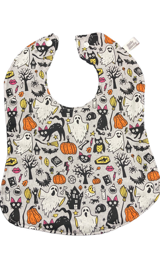 Halloween baby bib