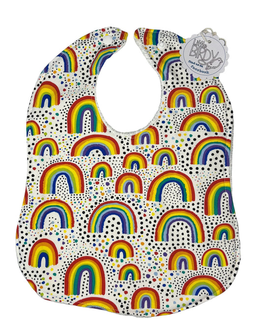 Little birdy Rainbow bib