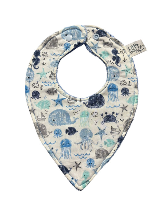 Little Birdy Under the Sea Dribble Bib