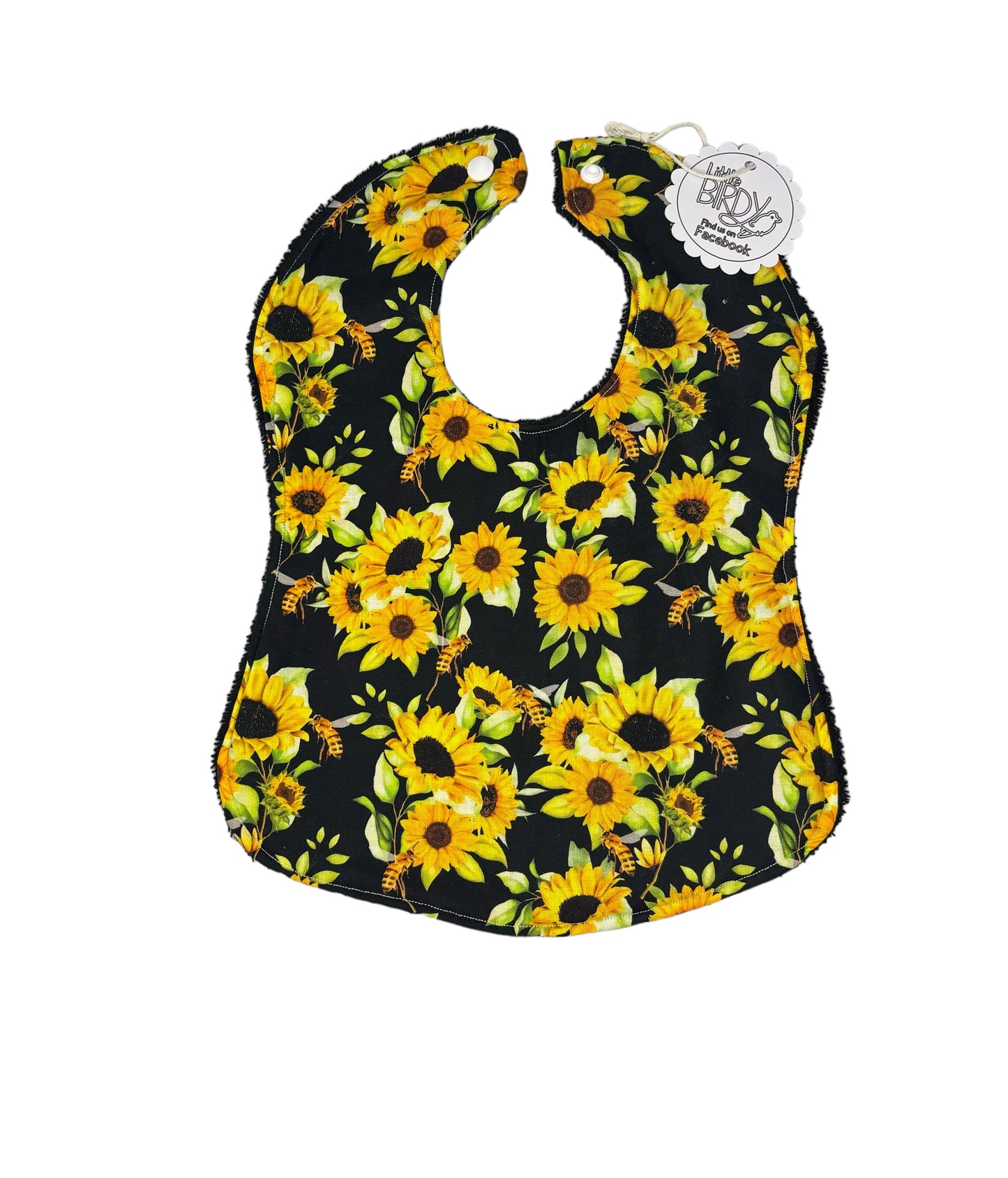 Little birdy sunflower with bee’s  bib