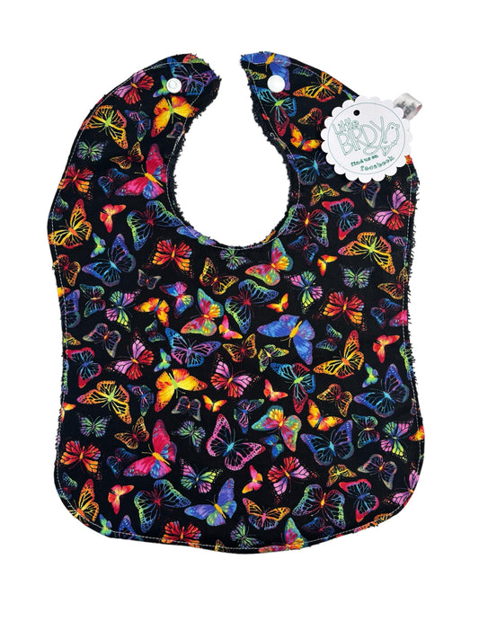 Little birdy rainbow butterfly bib