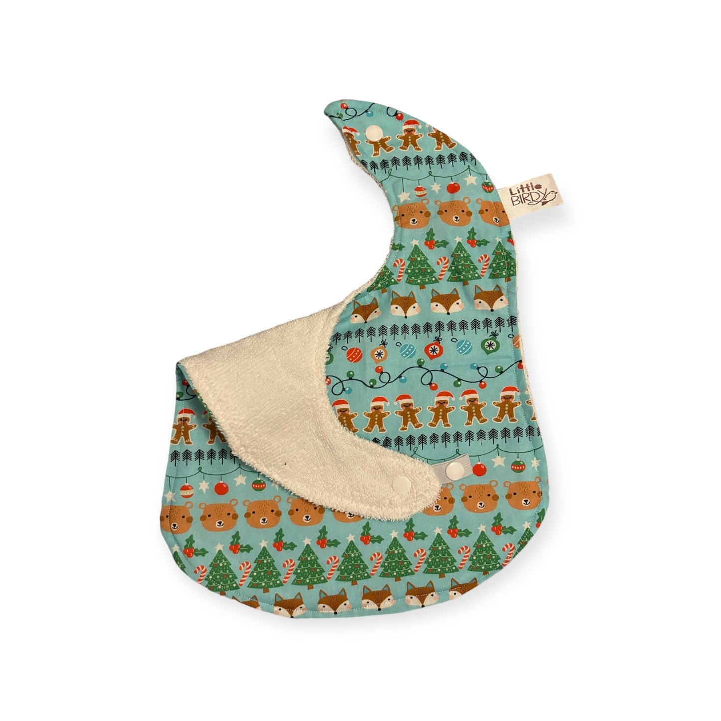 Little Birdy Christmas friends baby bib