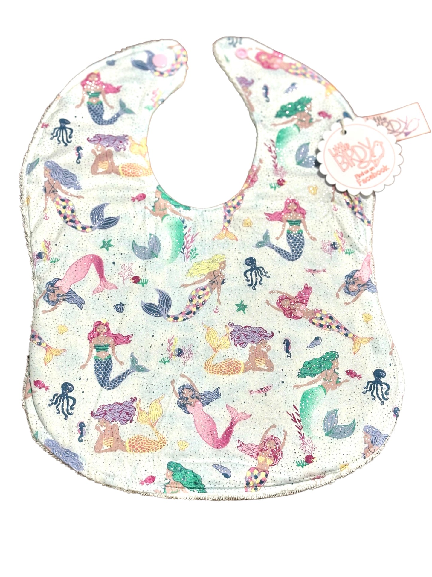 Sparkling mermaid bib set