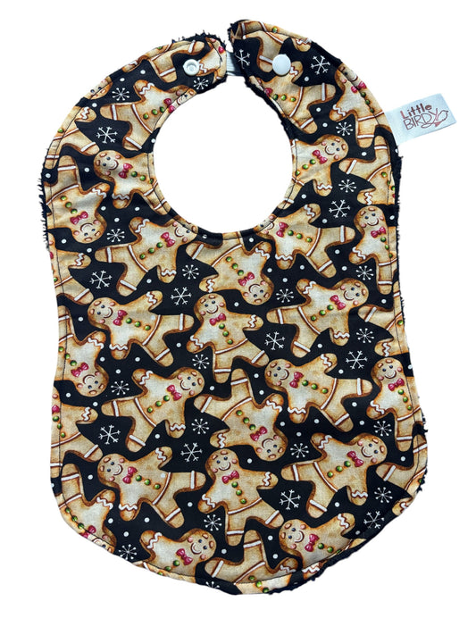 Little Birdy Ginger Bread  Man Baby Bib