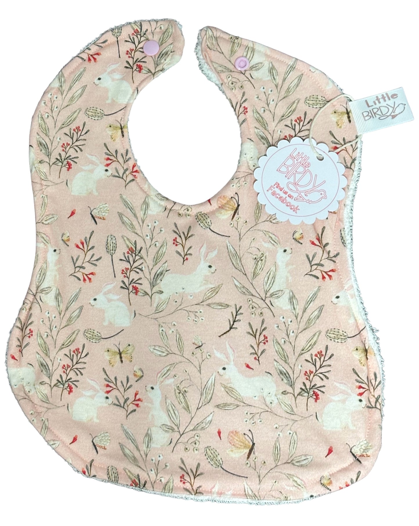 Little white Rabbit bib