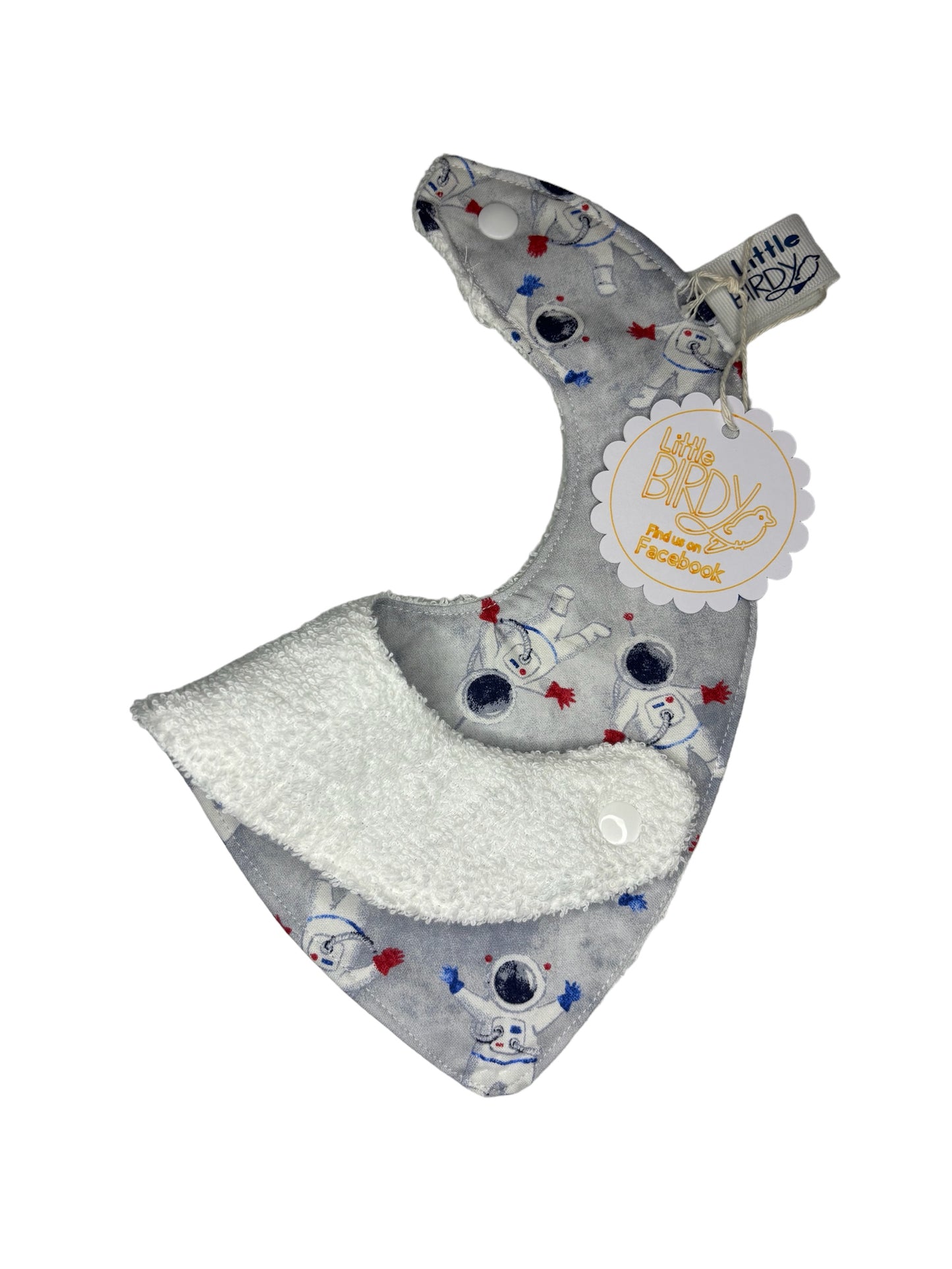 Little Birdy astronaut dribble bib