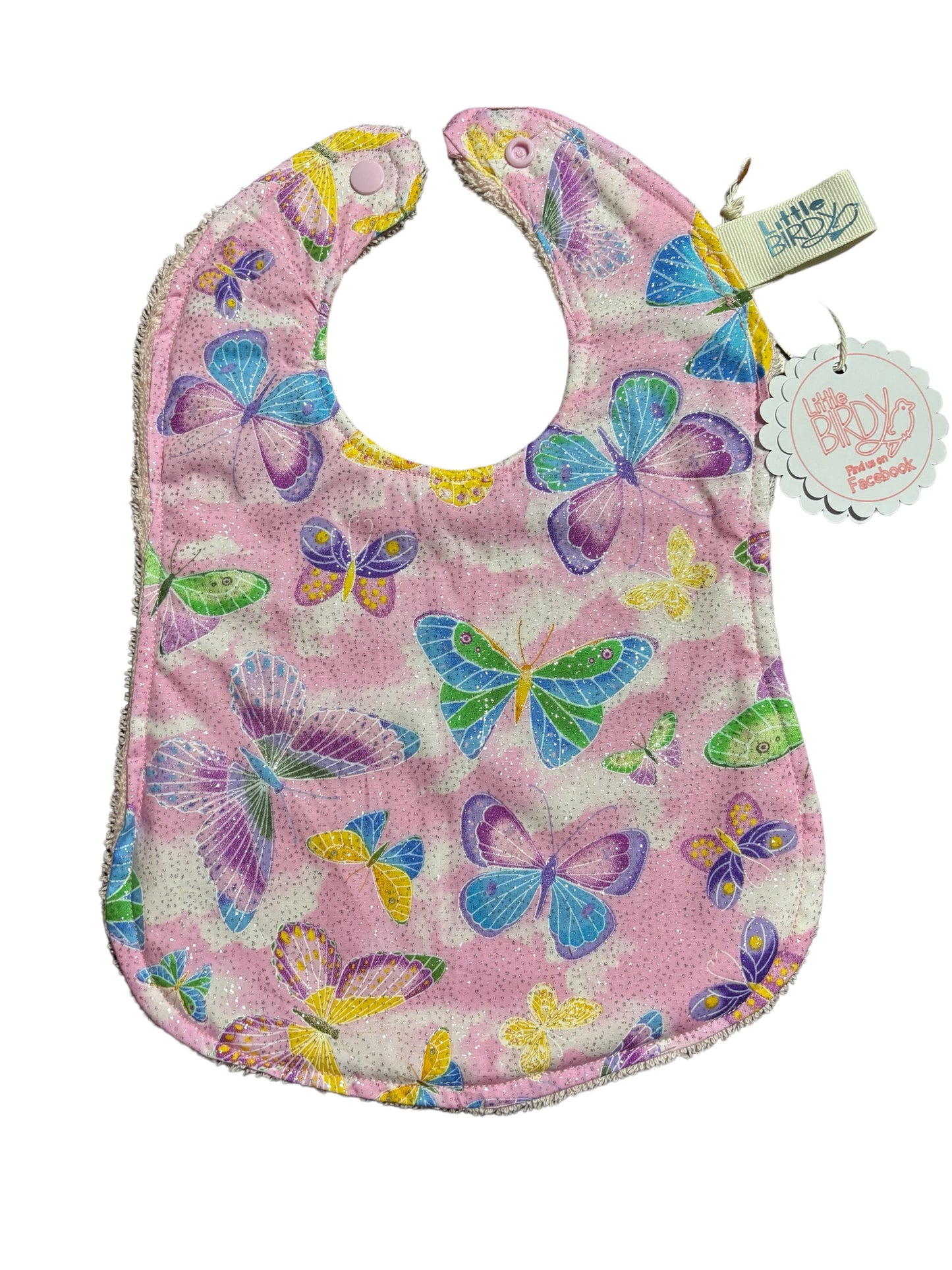 Sparkling Butterfly bib