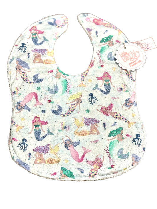 Little birdy mermaid bib