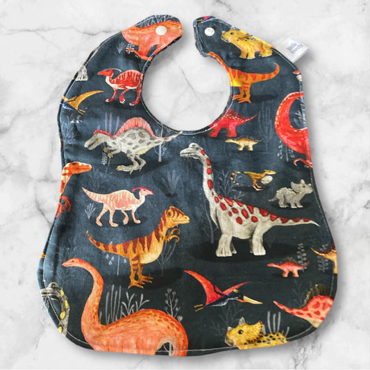 Dinosaur baby bib