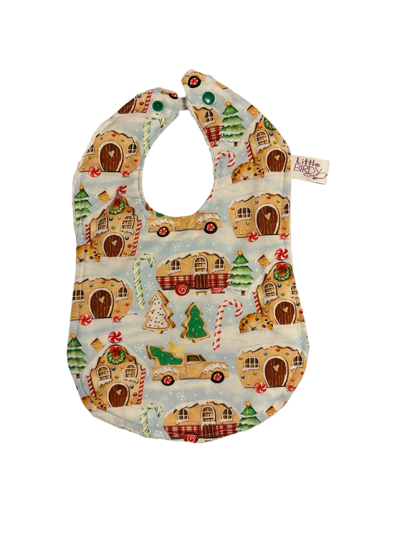 Little Birdy Christmas Holiday Baby Bib