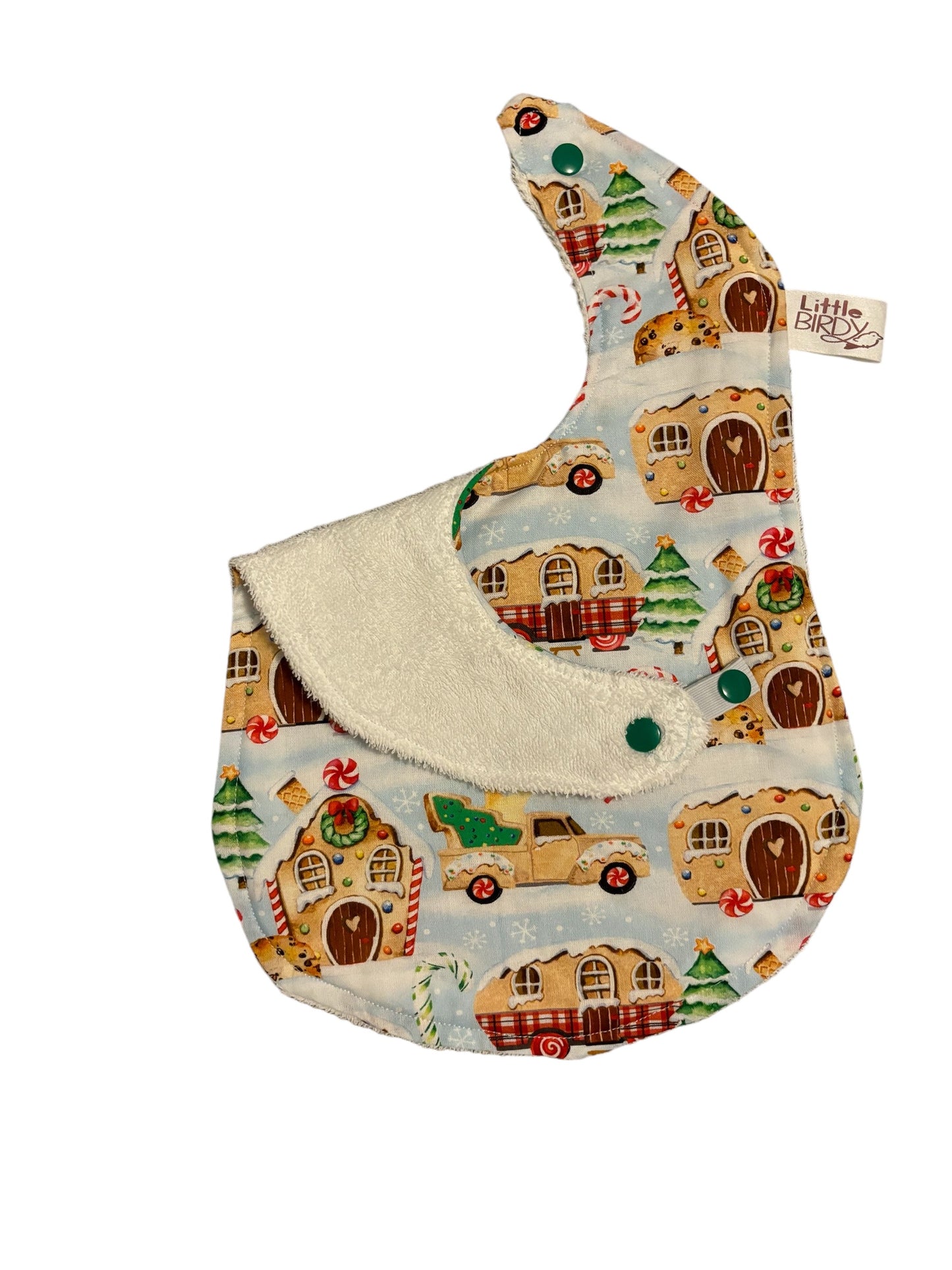 Little Birdy Christmas Holiday Baby Bib