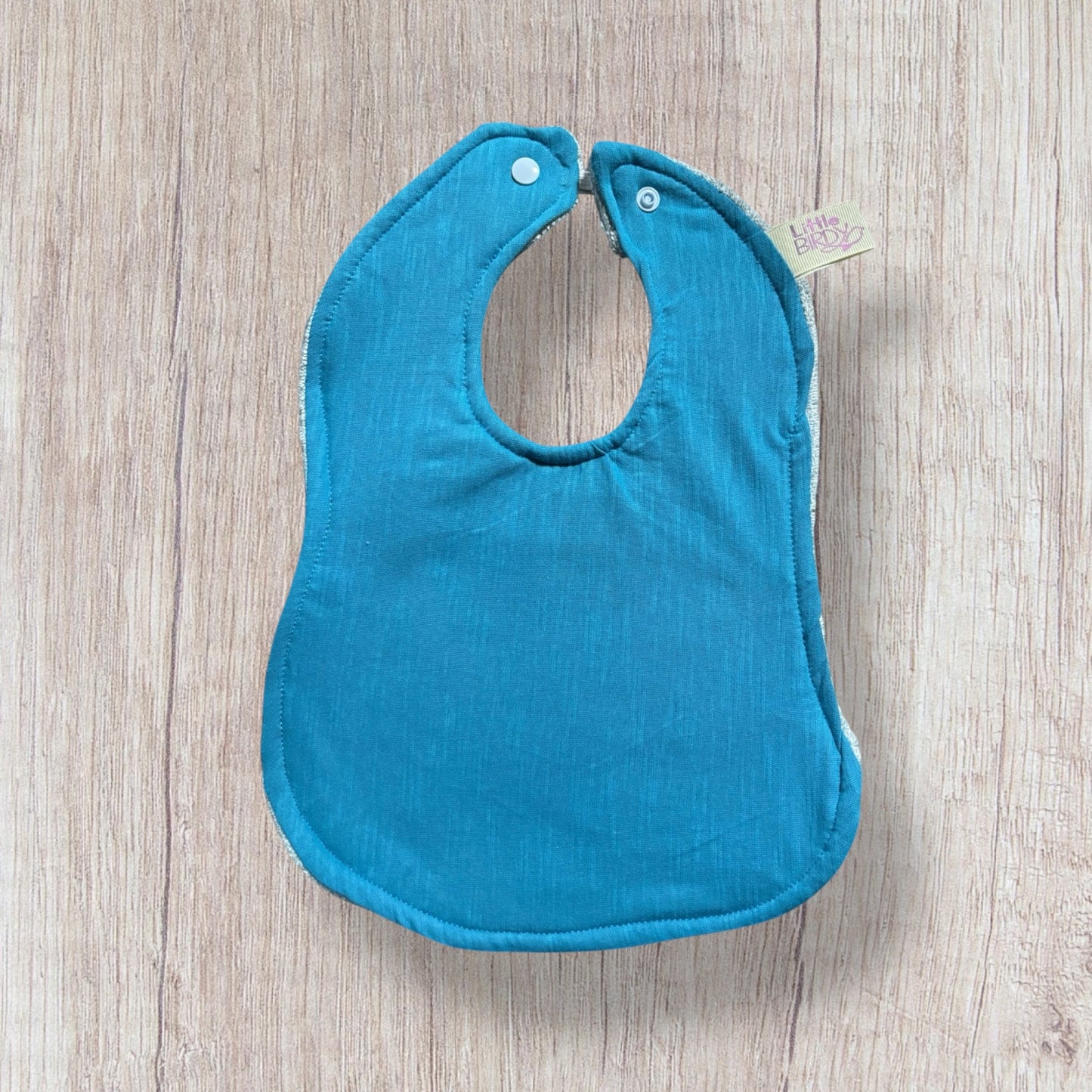 Light blue baby bib