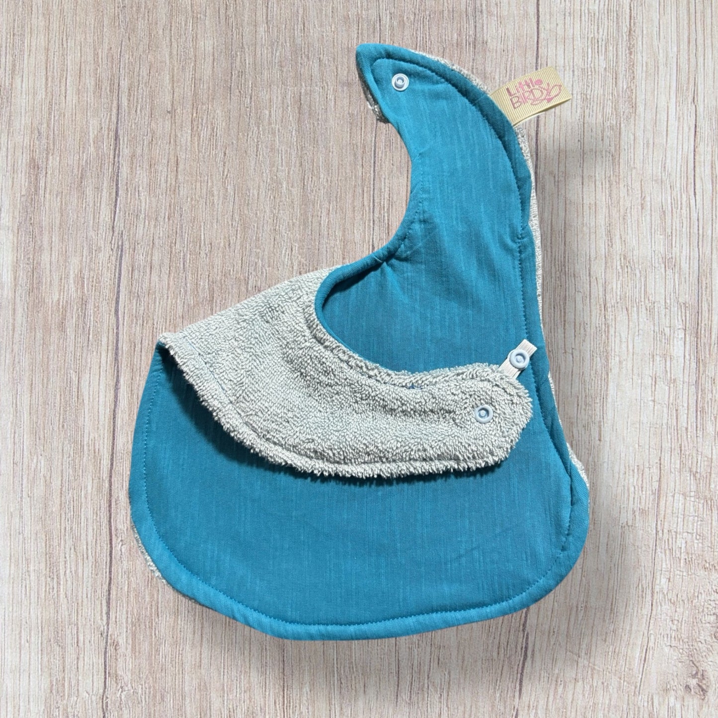 Light blue baby bib